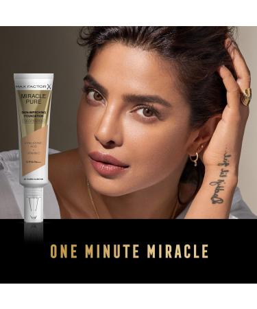 Max Factor Miracle Pure Foundation Warm Almond 45 - Lightweight and Flawless Coverage - Buy Online on GoSupps.com
