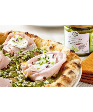 Buy 2 Pieces of Authentic Pistachio Pesto Pasta Sauce - 55% Bronte Pistachios (2 x 190g) - Premium Italian Flavor - Buy Online on GoSupps.com