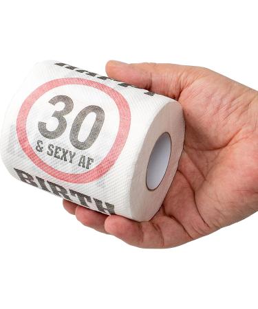 Happy 30th Birthday Toilet Paper - Funny 2-Pack Klopapier for Fun Decorations & Gifts - Buy Online on GoSupps.com