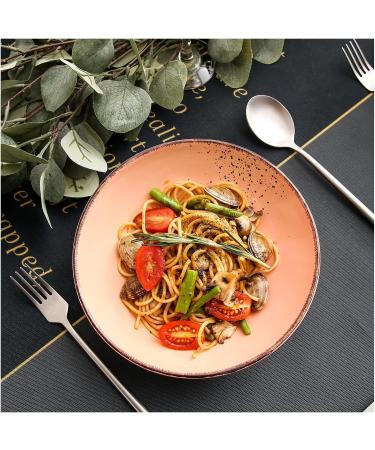 Dishes 4/8/12 Piece 4 Colors Vintage Stoneware Ceramic Soup Plate Set Snack Salad Fruit Deep Dish Set (Color : 4pcs) (12pcs) - Buy Online on GoSupps.com