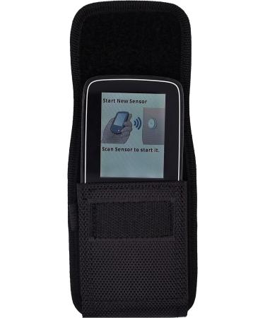Freestyle Libre/Freestyle Libre 2 Carry Pouch with Belt Clip - Black (Vertical) - Buy Online on GoSupps.com