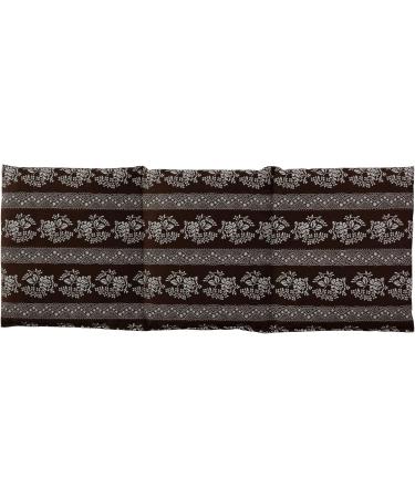 Large 20x50cm Cherry Stone Pillow - 3-Chamber Heat Cushion in Flower-Brown | International Shipping Available - Buy Online on GoSupps.com