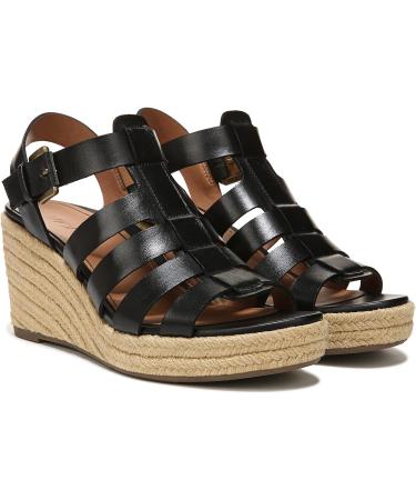 Vionic Women's Capri Jaylah Wedge Sandals - Black | Orthotic Insole Arch Support | Sizes 5-11 - Buy Online on GoSupps.com