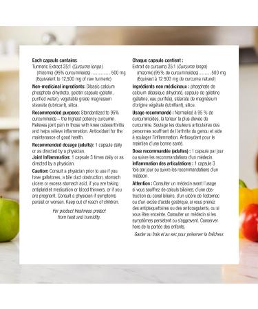 Webber Naturals Turmeric Curcumin Extra Strength 12 500 mg of Raw Herb 60 Capsules Digestion Joint and Antioxidant Support Herbal Supplement Turmeric Curcumin 60 count (Pack of 1) - Buy Online on GoSupps.com