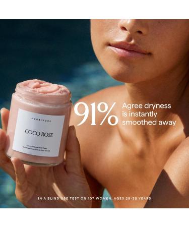 HERBIVORE Coco Rose Coconut Oil Body Polish | Exfoliating Body Scrub with Shea Butter | Smooths & Softens Skin Plant-Based Vegan for All Skin Types 2-pack (237 mL / 8 Ounce) - Buy Online on GoSupps.com