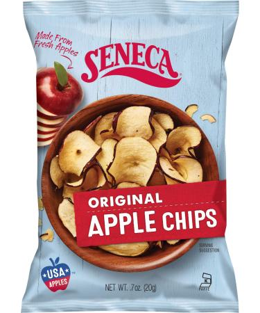 Seneca Original Apple Chips  Made from Fresh 100% Red Delicious Apples  Yakima Valley Orchards  Seasonally Picked  Crisped Apple Perfection  Foil-Lined Freshness Bag  0.7 ounce (Pack of 24)