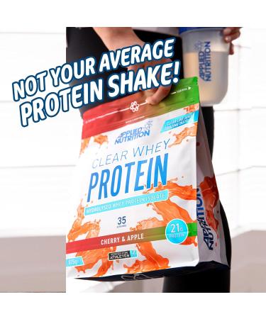 Applied Nutrition Clear Whey Isolate - Cherry & Apple Flavor, 875g - 35 Servings - Buy Online on GoSupps.com