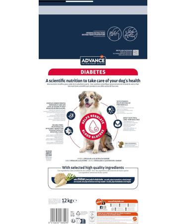 Advance Veterinary Diets Diabetes Colitis - Dry Food for Dogs with Diabetes and/or Colitis - 12 kg - Buy Online on GoSupps.com