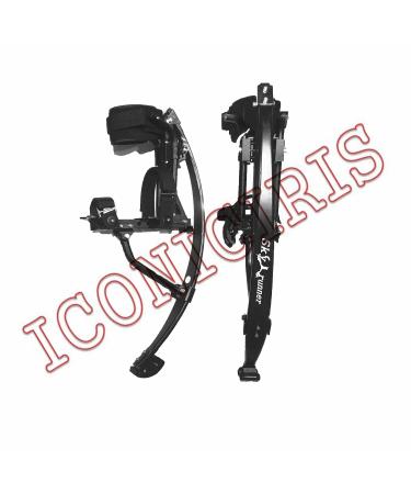 Skyrunner 2018 NEW MODEL Jumping Stilts POGO STILTS Kangaroo Shoes Bouncing stilts Men Women Fitness Exercise Black laod weight:75-80KG/165-176LBS