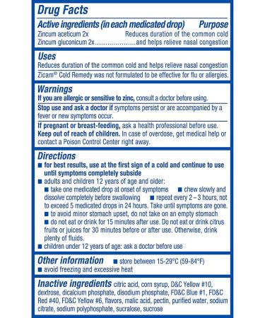 Zicam Cold Remedy Medicated Fruit Drops - Assorted Fruit, 25 Drops | Relief from Cold Symptoms - Buy Online on GoSupps.com