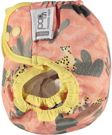 Close Parent Pink Cheetah Waterproof Nappy Cover | Adjustable Popper Design | Eco-Friendly for Newborn to Toddler - Buy Online on GoSupps.com