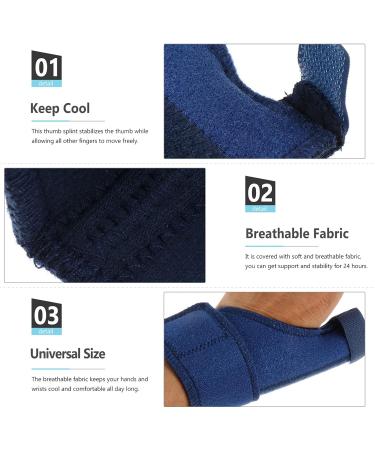 Healifty Thumb Brace Splint Tape Protective Athletic Strap & Sleeve for Injury Recovery - Blue - Buy Online on GoSupps.com