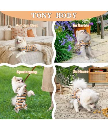Tony Hoby Dog Suit for Men & Women - Striped XL Brown Cotton Overall for Comfortable Sleep - Buy Online on GoSupps.com