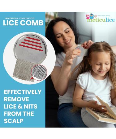Meticulice Gotcha! Terminator Head Lice & Nit Comb - Effective Stainless Steel Solution for Eliminating Lice & Nits Internationally - Buy Online on GoSupps.com