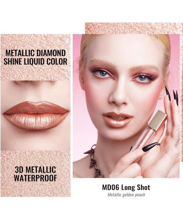  oulac Oulac 2 in 1 Metallic Glitter Lipstick 2 in 1 Lipstick and Eyeshadow 8 Hour Lasting Lightweight Highly Pigmented Water Resistant - Buy Online on GoSupps.com