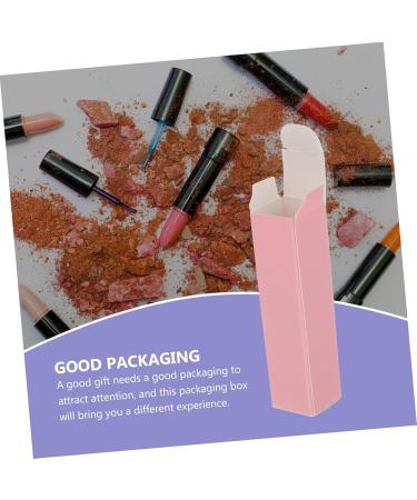 SOLUSTRE 50pcs Boxes Handmade Paper Box Lip Gloss Lipstick Maker Kraft Boxes for Diy Packing Bag Aromatherapy 50 count (Pack of 1) Pink - Buy Online on GoSupps.com