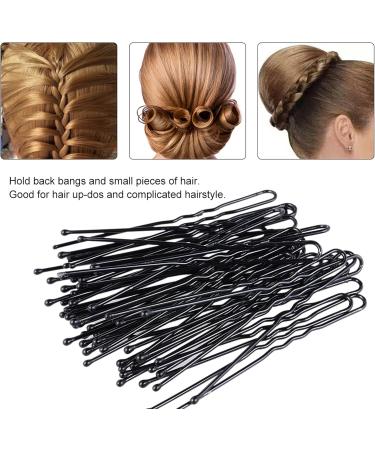 200 HAIRGRIPS TRIPLE WAVE BLACK hair grips clips SALON SLIDES BOBBY PINS - Buy Online on GoSupps.com