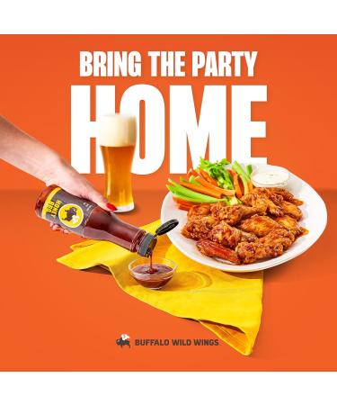 Buffalo Wild Wings Honey BBQ Sauce 12 fl. oz (2 Pack) Bundled With Snack Scout Basting Brush - Buy Online on GoSupps.com
