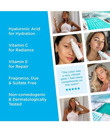 Bondi Sands PURE Self-Tanning Face Mist - Hydrating Hyaluronic Acid for Golden Glow | Fragrance-Free, Cruelty-Free, Vegan | 2.36 Oz/70 mL - Buy Online on GoSupps.com