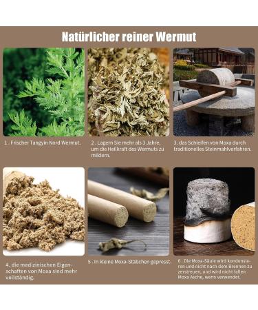 6-Piece Self-Adhesive Moxibustion Box with 60 Moxa Sticks Portable Moxa Kit for Body Care Removable Design (White) - Buy Online on GoSupps.com