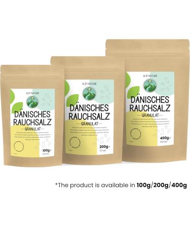  Alpi Nature Alpi Nature Danish Smoked Salt Granules 1-3 mm 400g Cold Smoked Beechwood Sea Salt Granules - Buy Online on GoSupps.com