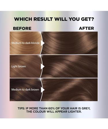 Garnier Nutrisse Ultra Color Permanent Hair Dye Vibrant Long-Lasting Colour Vegan Formula Nourished Hair Protects Hair Against Dryness 600 Light Brown 1 Application Packaging May Vary BROWN SHADES 600 Light Brown - Buy Online on GoSupps.com