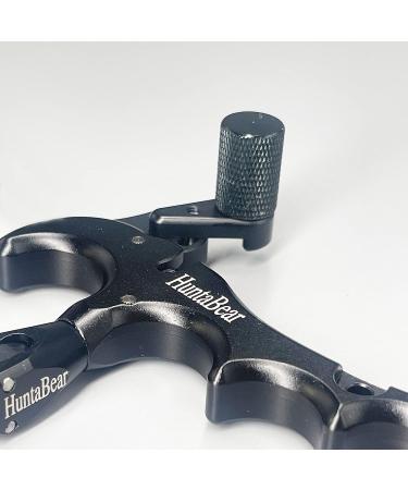 HuntaBear 360 Rotate Caliper Thumb Release for Compound Bow - Archery Accessories | Black 4 Fingers - Buy Online on GoSupps.com