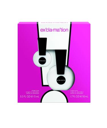 Exclamation 2pc Set - 0.5 oz Cologne Spray + 1.7 oz Cologne Spray - Buy Online on GoSupps.com