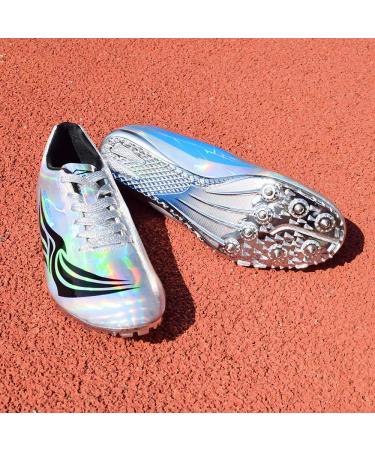 Ifrich Track & Field Shoes Spikes: Lightweight Running Sneakers for Youth - Gold 6 Silver - Buy Online on GoSupps.com