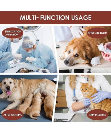 Recovery Suit for Dogs - Postoperative Wound Protection Clothing | Alternative to E-Collar for Puppies & Pets (Brown Stripes Size S) - Buy Online on GoSupps.com