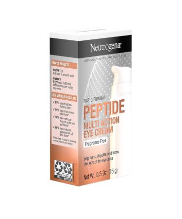 Neutrogena Rapid Firming Peptide Eye Cream - Pack of 4 | Hydrating, Fragrance-Free, & Brightening Formula to Reduce Fine Lines & Puffiness - Buy Online on GoSupps.com