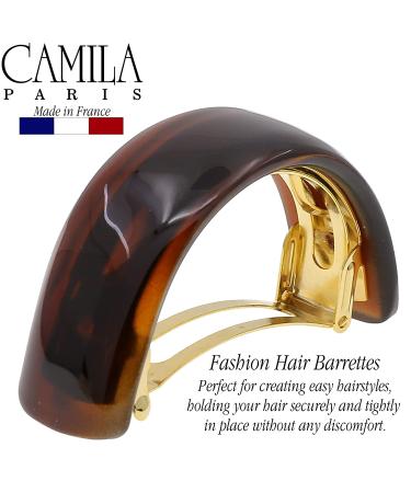 Camila Paris CP2376 French Hair Barrette Ponytail Holder - Tortoise Shell, Strong Hold Grip Hair Clip for Women, Made in France - Buy Online on GoSupps.com