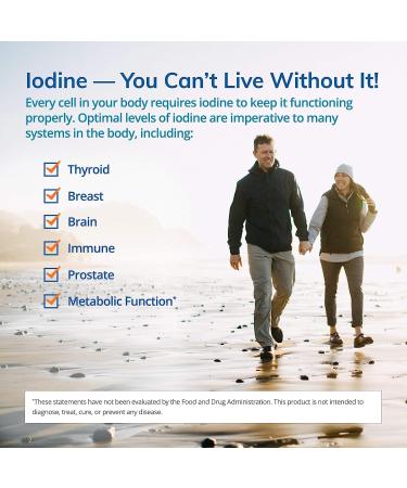 EuroMedica Tri-Iodine 12.5mg Capsules - Potassium, Sodium & Molecular Iodine Blend - Supports Thyroid & Immune Health - 90 Servings - Buy Online on GoSupps.com