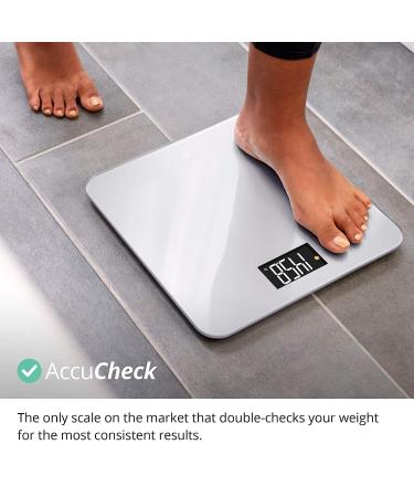 AccuCheck Digital Body Weight Scale with Patent Pending Technology in Ash Grey - Buy Online on GoSupps.com
