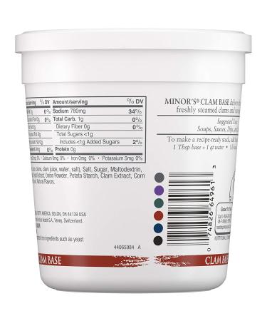 MINOR'S Clam Base and Stock 16 oz - Gluten-Free, No Added MSG - Ideal for Soups and Sauces - Buy Online on GoSupps.com