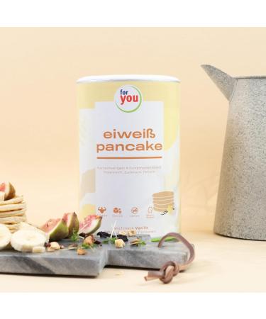 Low Carb Protein Pancake Mix - 600g | Whey Milk Egg & Soy Protein | 64g Protein Per Serving - Buy Online on GoSupps.com