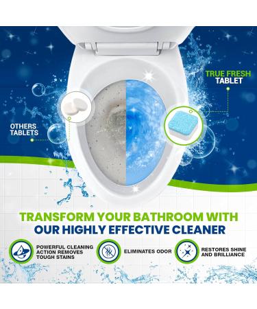 True Fresh Toilet Bowl Cleaner Tablets - 24 Pack Year-Long Cleaning & Deodorizing Solution | International Shipping Available - Buy Online on GoSupps.com