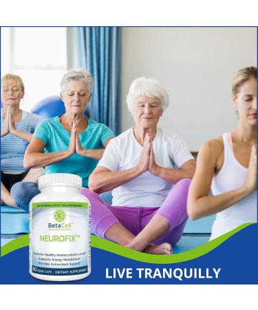 Neurofix Nerve Support Supplement - 60 Veg Capsules | Boost Nerve Health & Wellness | International Shipping Available - Buy Online on GoSupps.com