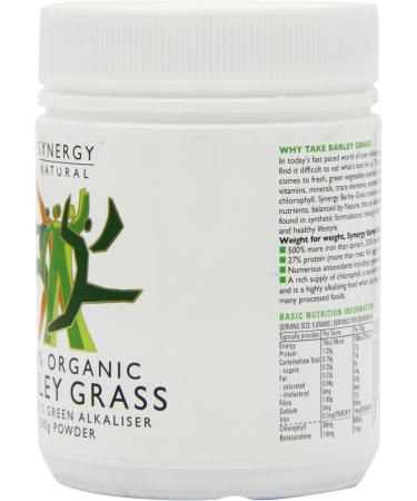 Synergy Natural Organic Barley Grass Powder - 200g - Buy Online on GoSupps.com