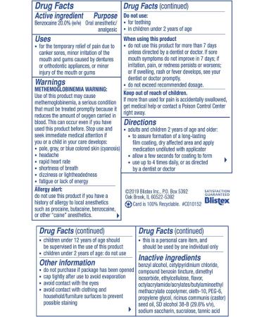 Blistex Kank-A Mouth Pain Liquid 0.33 oz - Fast Relief for Canker Sores - Buy Online on GoSupps.com