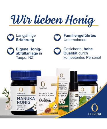 Cosana NZCAPE 30+ Propolis Throat Spray with Manuka Honey 400 MGO - 100% Pure & Natural from New Zealand | Soothing Relief for Mouth & Throat - Buy Online on GoSupps.com