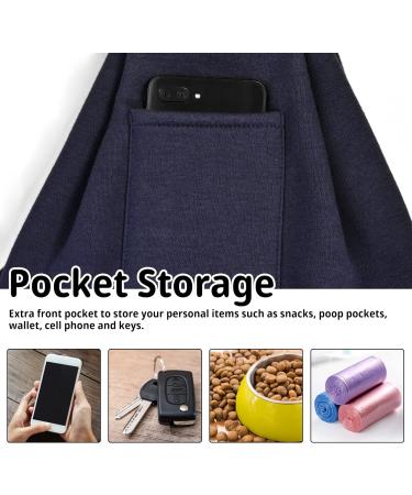 CUBY Reversible Puppy Dog Sling Carrier for Small Medium Dogs - Dark Blue01 - Buy Online on GoSupps.com