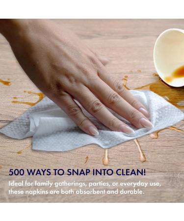 ALIBI Napkin - Soft and Absorbent 500 1-Ply White Lunch Napkins - Disposable Multi-Purpose Paper Napkins for Everyday Use Events and Parties - Versatile and Convenient - Buy Online on GoSupps.com