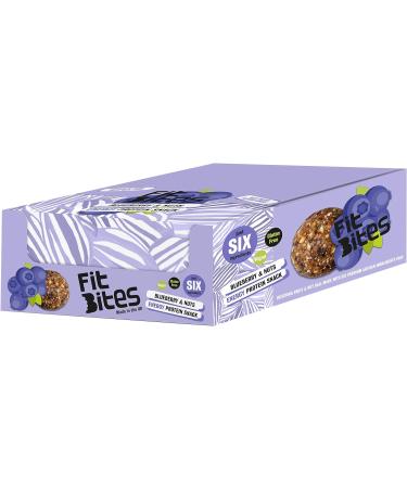 Blueberry & Nuts Energy Protein Snack Ball - Vegan Gluten Free Natural 6 Ingredients only (18 x 30g) (Blueberries + Nuts) Blueberries + Nuts BOX OF 18 - Buy Online on GoSupps.com
