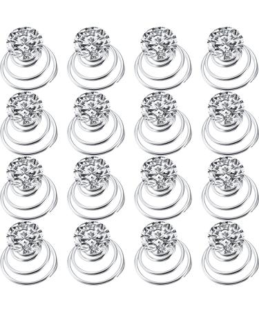 60 Pieces Rhinestone Crystal Twisters Set Spiral Hair Pin Silver Coil for Wedding, Bridal, Prom, Party and Special Occasion with Clear Container - Buy Online on GoSupps.com