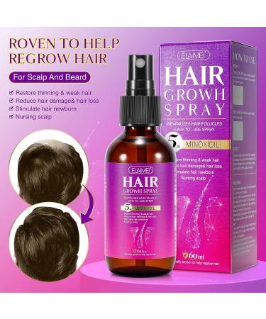 Minoxidil 5% Hair Growth Spray with Biotin - Promote Healthy Hair Regrowth - 2.0 fl.oz - Buy Online on GoSupps.com