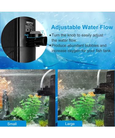 Wero Aquarium Filter TC-20000C - 4-Layer Filtration 18W Adjustable Pump for 120-270L Tanks Strong Suction Power - Buy Online on GoSupps.com