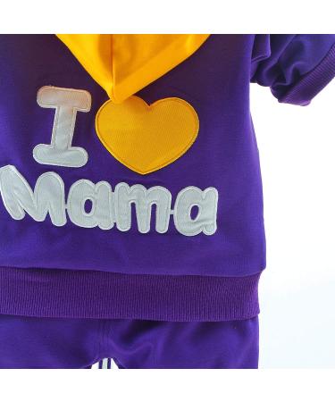 Yao Baby Girls 3 Piece Set - T Shirt, Vest, and Pants - Purple - Size 2-3 Years - Buy Online on GoSupps.com