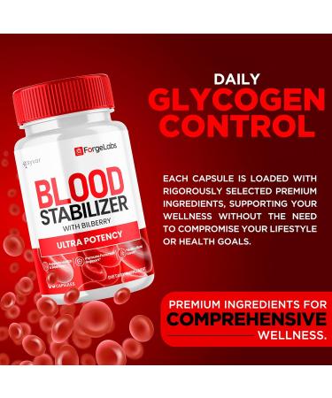 (3 Pack) Forge Labs Blood Stabilizer Capsules Official ForgeLabs Blood Support Pills with All Natural Ingredients Forgelabs Max Strength Supplement with Ultra Potency for Women & Men (180 Capsules) - Buy Online on GoSupps.com
