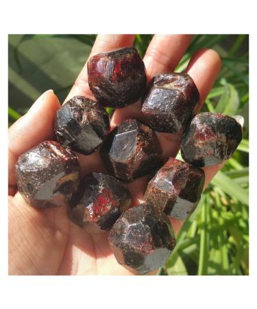 Natural Crystal Rough Natural Rough Garnet Crystal Stone Raw Semiprecious Tumbled Stone (Size : 100g)